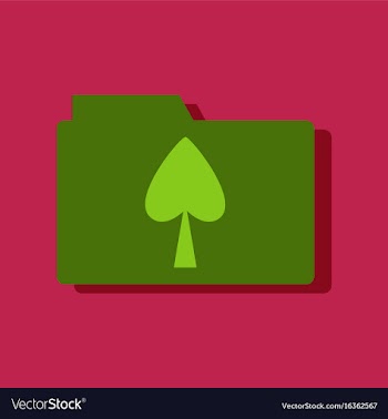 Flat icon design collection spade symbol on vector image