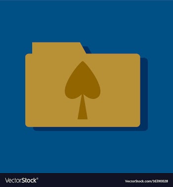 Flat icon design collection spade symbol on vector image