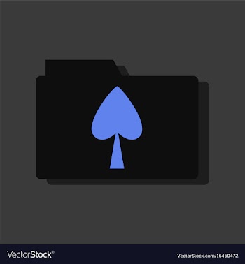 Flat icon design collection spade symbol on vector image
