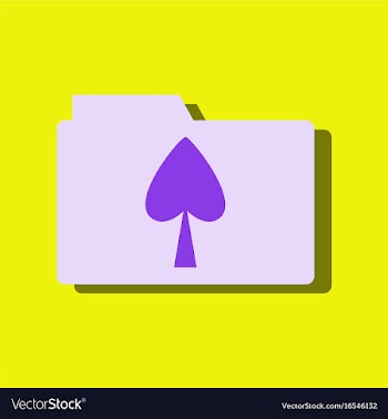 Flat icon design collection spade symbol on vector image