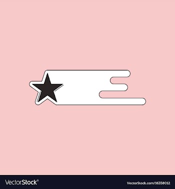 Flat icon design collection star in space vector image