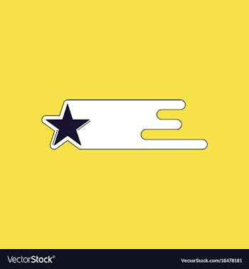 Flat icon design collection star in space vector image