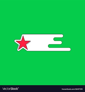 Flat icon design collection star in space vector image