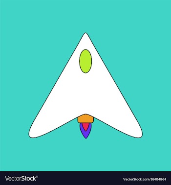 Flat icon design collection stealth attack plane vector image
