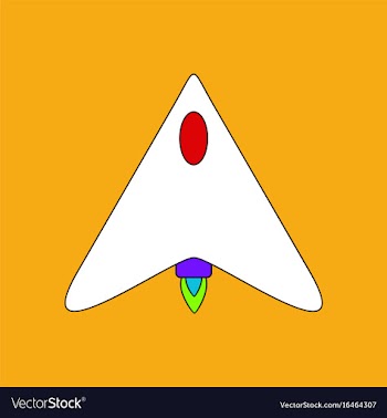 Flat icon design collection stealth attack plane vector image