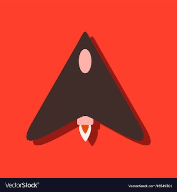 Flat icon design collection stealth attack plane vector image