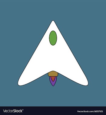 Flat icon design collection stealth attack plane vector image