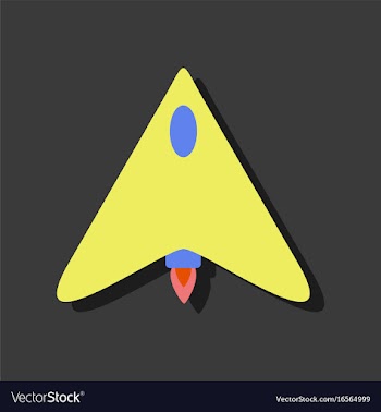 Flat icon design collection stealth attack plane vector image