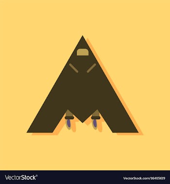 Flat icon design collection stealth strike vector image