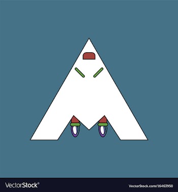 Flat icon design collection stealth strike vector image