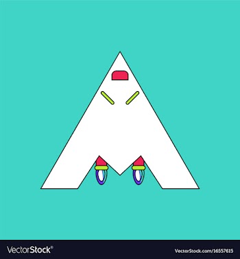 Flat icon design collection stealth strike vector image