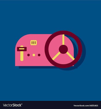 Flat icon design collection steering wheel and vector image