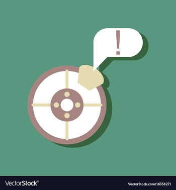 Flat icon design collection steering wheel and vector image