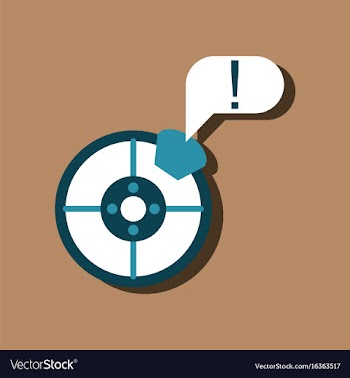 Flat icon design collection steering wheel and vector image