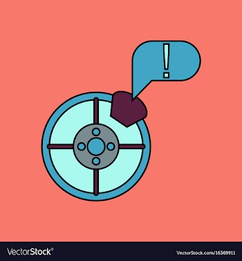 Flat icon design collection steering wheel and vector image