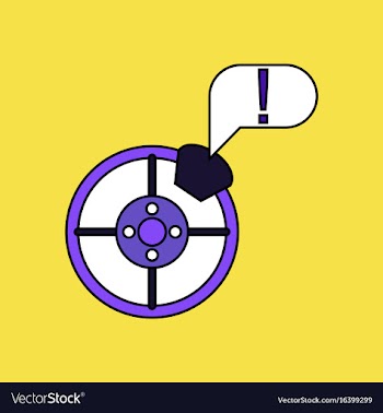 Flat icon design collection steering wheel and vector image