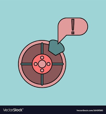 Flat icon design collection steering wheel and vector image