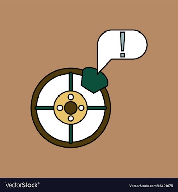 Flat icon design collection steering wheel and vector image