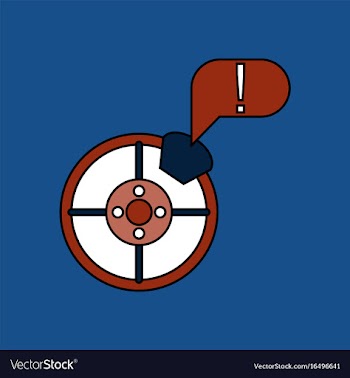 Flat icon design collection steering wheel and vector image