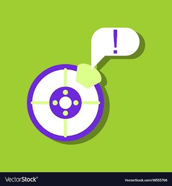 Flat icon design collection steering wheel and vector image