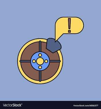 Flat icon design collection steering wheel and vector image