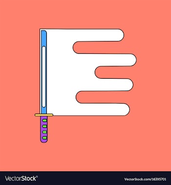 Flat icon design collection sword and blood vector image