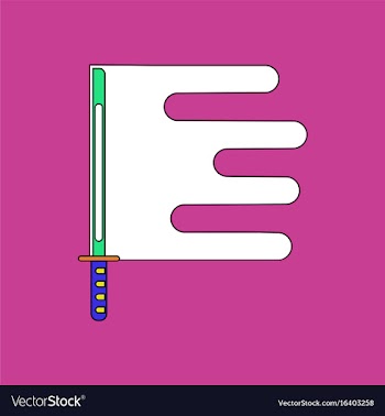 Flat icon design collection sword and blood vector image