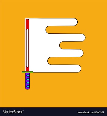 Flat icon design collection sword and blood vector image