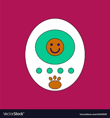 Flat icon design collection tamagotchi pets vector image