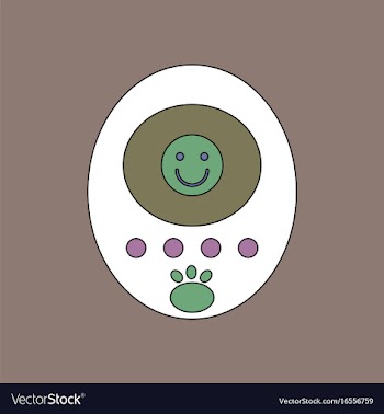 Flat icon design collection tamagotchi pets vector image