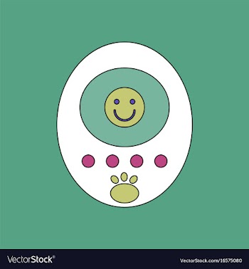 Flat icon design collection tamagotchi pets vector image