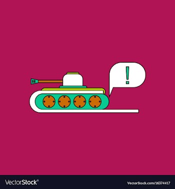 Flat icon design collection tank and exclamation vector image
