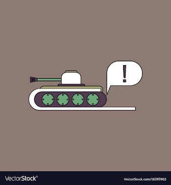 Flat icon design collection tank and exclamation vector image