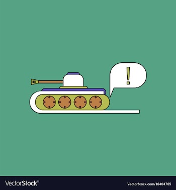 Flat icon design collection tank and exclamation vector image