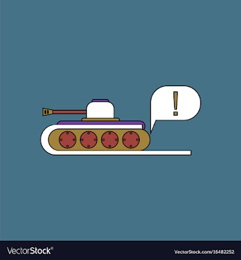 Flat icon design collection tank and exclamation vector image