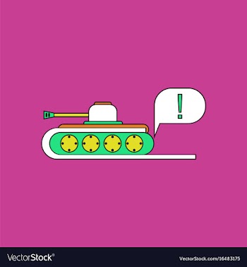 Flat icon design collection tank and exclamation vector image