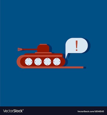 Flat icon design collection tank and exclamation vector image