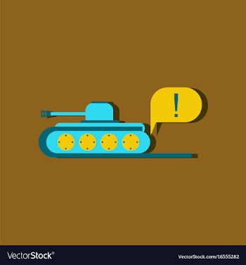 Flat icon design collection tank and exclamation vector image