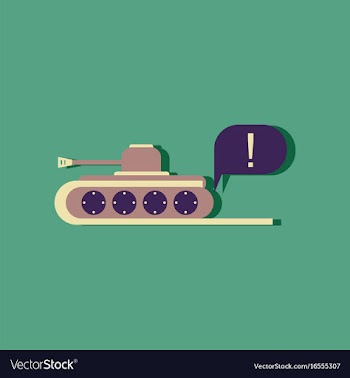 Flat icon design collection tank and exclamation vector image