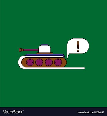 Flat icon design collection tank and exclamation vector image