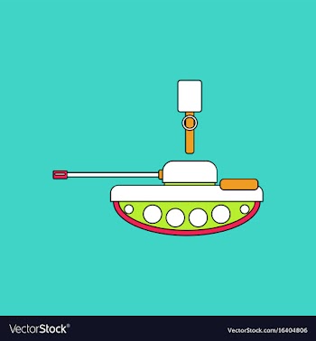 Flat icon design collection tank and old grenade vector image