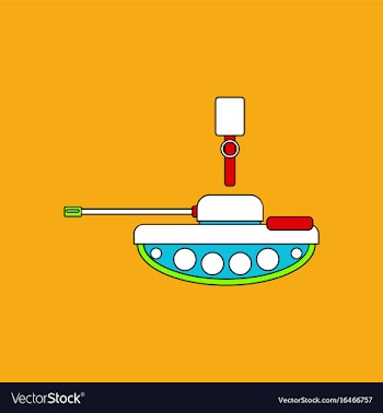 Flat icon design collection tank and old grenade vector image