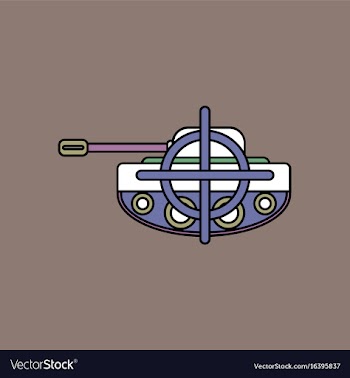 Flat icon design collection tank at gunpoint vector image