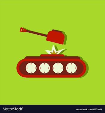 Flat icon design collection tank explosion in vector image