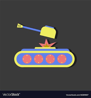 Flat icon design collection tank explosion in vector image