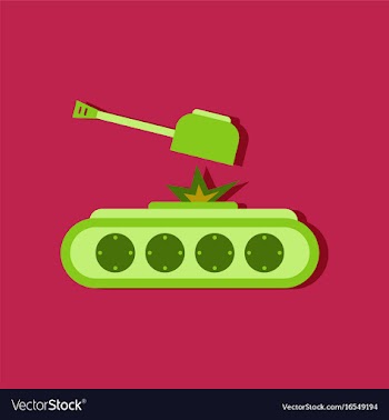 Flat icon design collection tank explosion in vector image