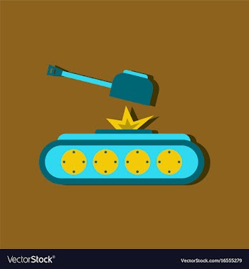 Flat icon design collection tank explosion in vector image