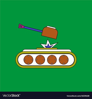 Flat icon design collection tank explosion vector image