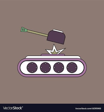 Flat icon design collection tank explosion vector image