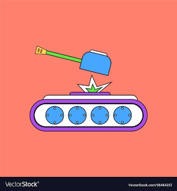 Flat icon design collection tank explosion vector image